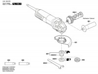 Bosch 3 601 G90 0R0 Gws 9-115 Angle Grinder 230 V / Eu Spare Parts